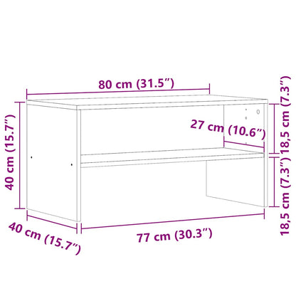 Tv Skříňka 80X40X40 Cm Kompozitní Dřevo