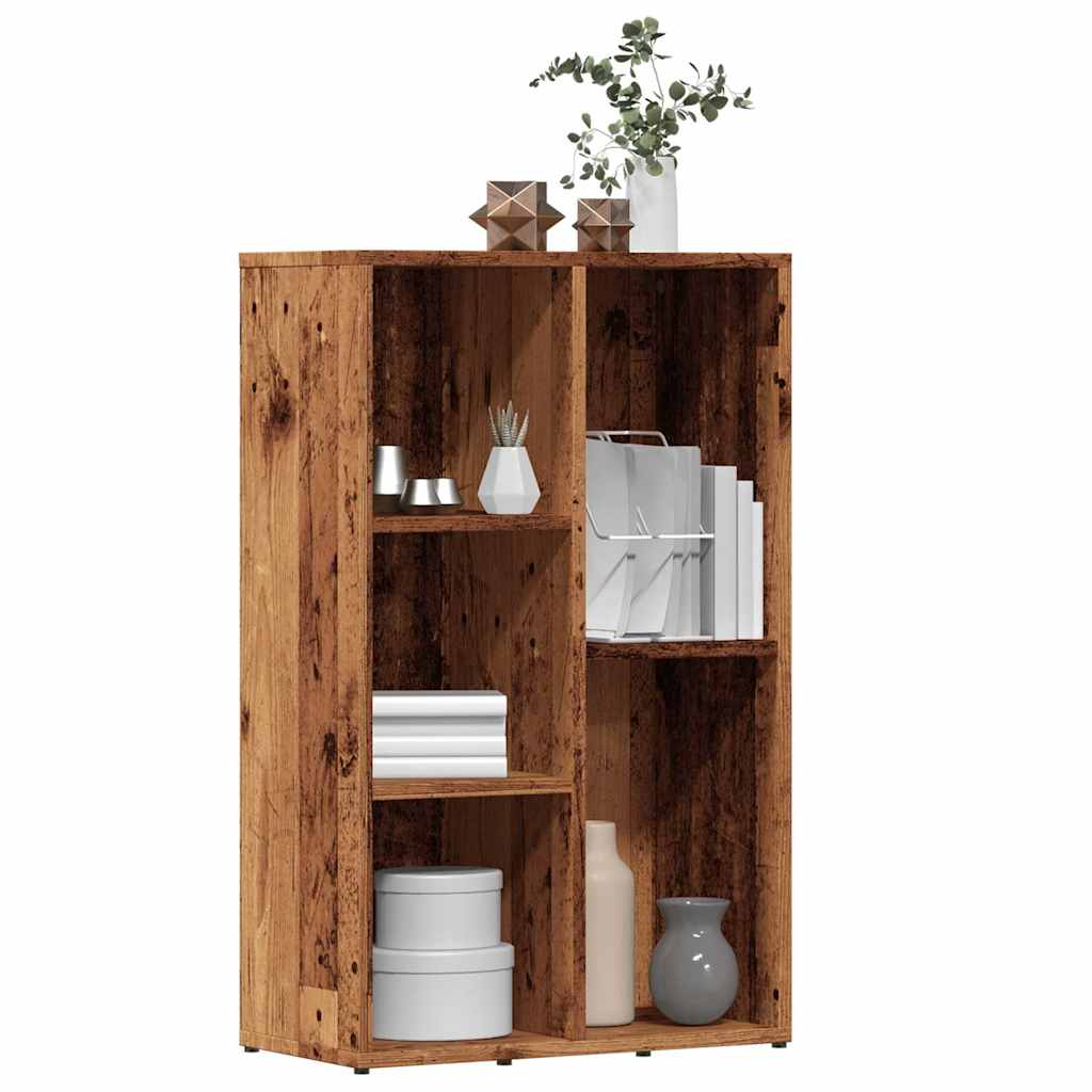 Knihovna/Příborník Betonově Šedá 50X25X80 Cm Kompozitní Dřevo