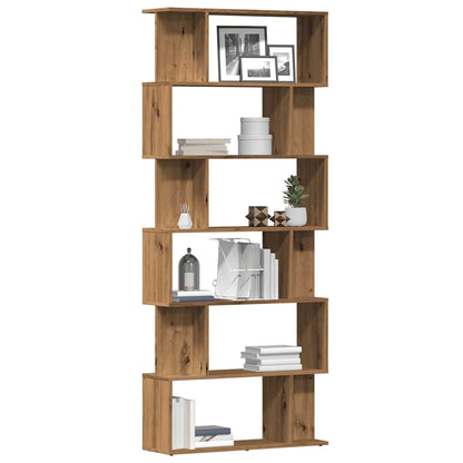 Knihovna / Dělicí Stěna Betonově Šedá 80 X 24 X 192 Cm Kompozit