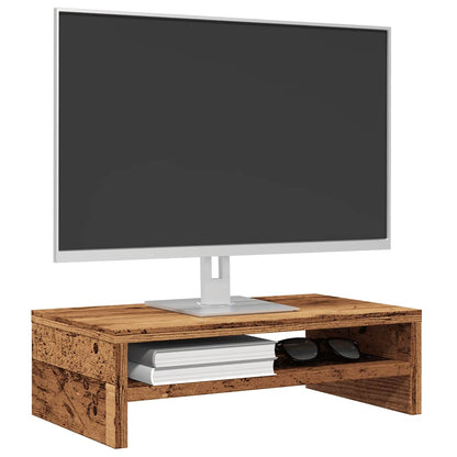 Stojan Na Monitor Betonově Šedý 42X24X13 Cm Kompozitní Dřevo