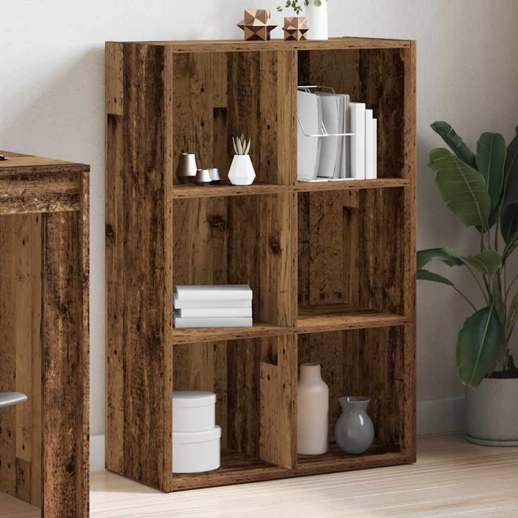 Knihovna/Příborník Staré Dřevo 66 X 30 X 98 Cm Kompozitní Dřevo
