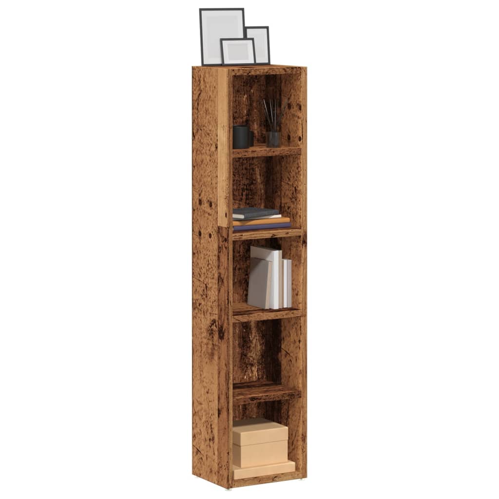 Skříňky Na Cd 2 Ks Betonově Šedé 21 X 16 X 93,5 Cm Dřevotříska
