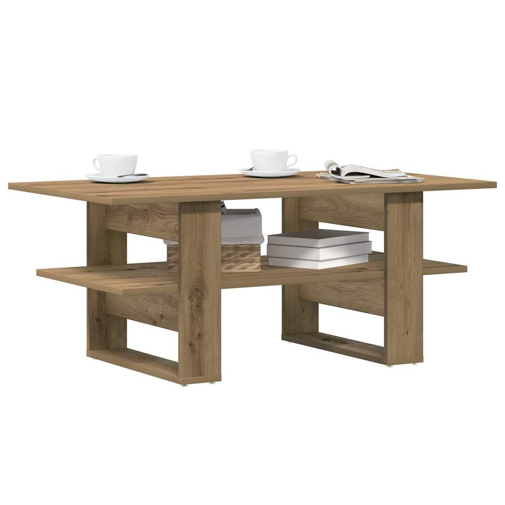 Konferenční Stolek Betonově Šedý 102X55X42 Cm Kompozitní Dřevo