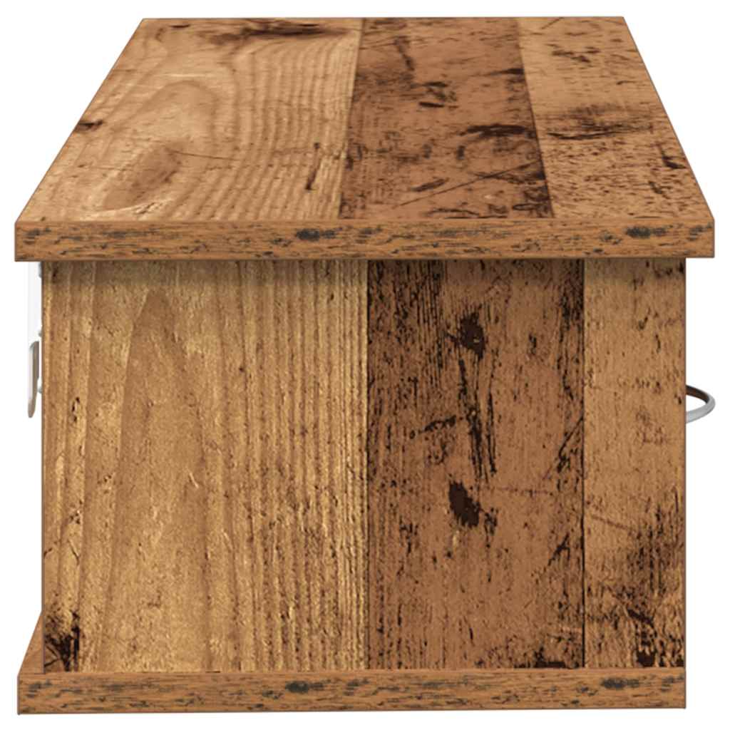 Nástěnná Skříňka Old Wood 88 X 26 X 18,5 Cm Kompozitní Dřevo