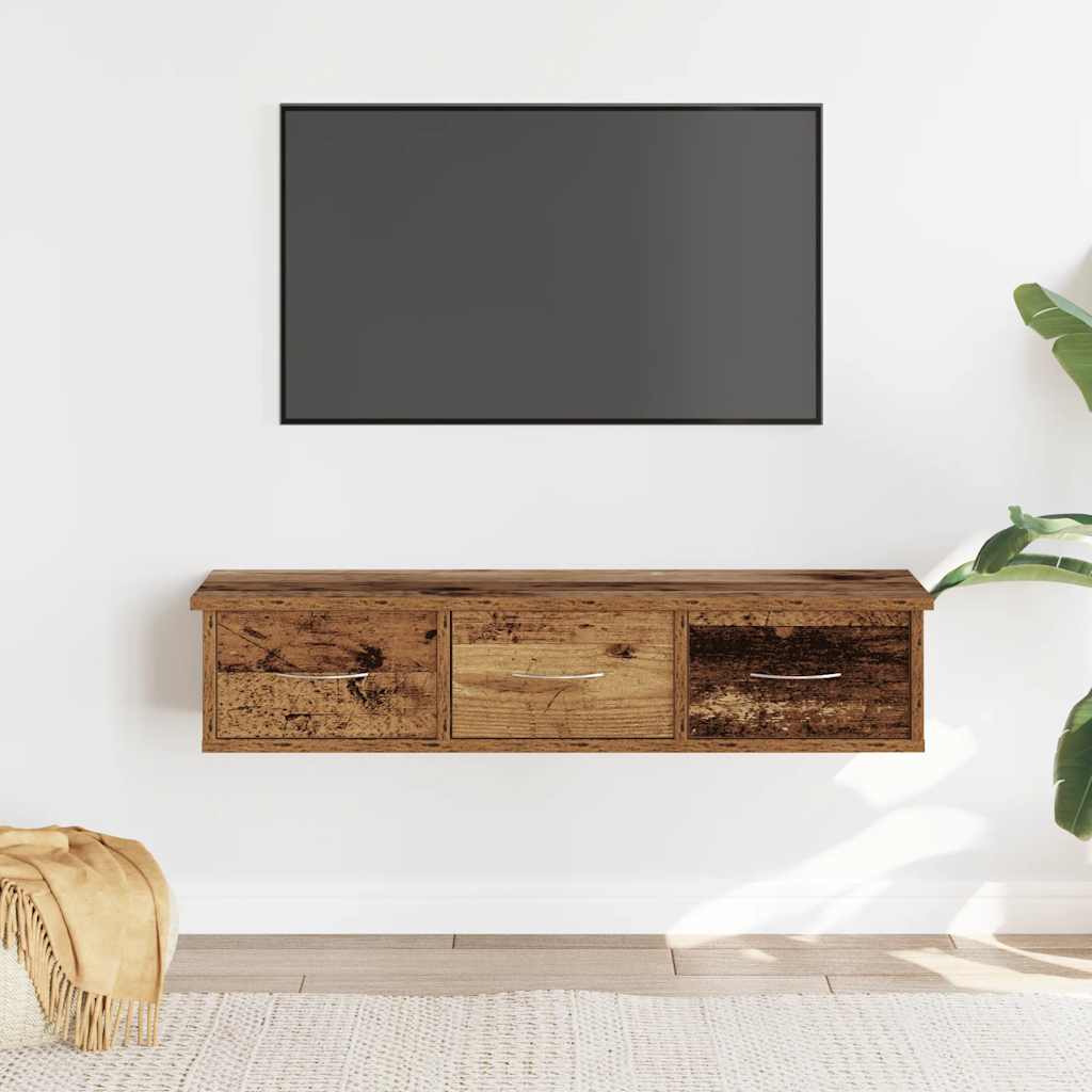 Nástěnná Skříňka Old Wood 88 X 26 X 18,5 Cm Kompozitní Dřevo