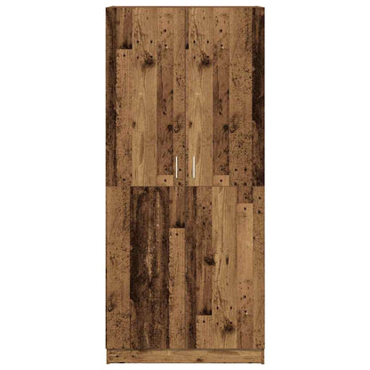 Šatní Skříň Old Wood 80 X 52 X 180 Cm Kompozitní Dřevo