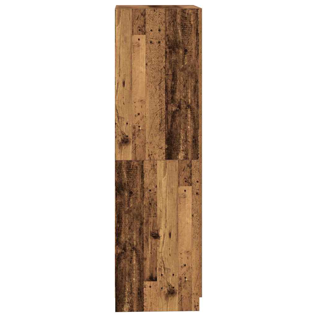 Šatní Skříň Old Wood 80 X 52 X 180 Cm Kompozitní Dřevo