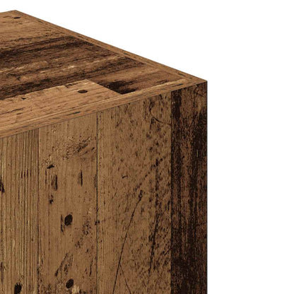 Šatní Skříň Old Wood 80 X 52 X 180 Cm Kompozitní Dřevo