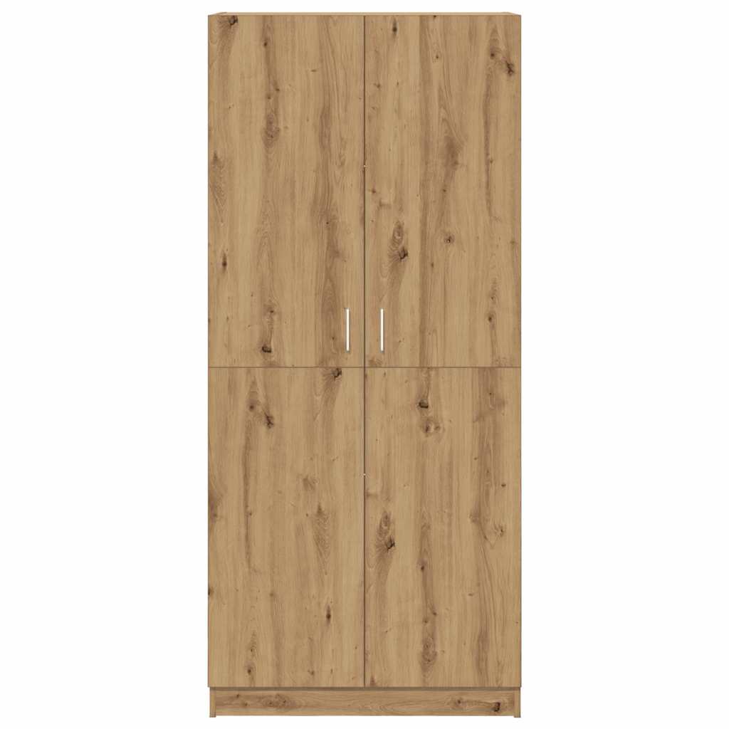 Šatní Skříň Dub Artisan 80 X 52 X 180 Cm Kompozitní Dřevo