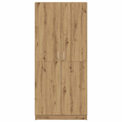 Šatní Skříň Dub Artisan 80 X 52 X 180 Cm Kompozitní Dřevo