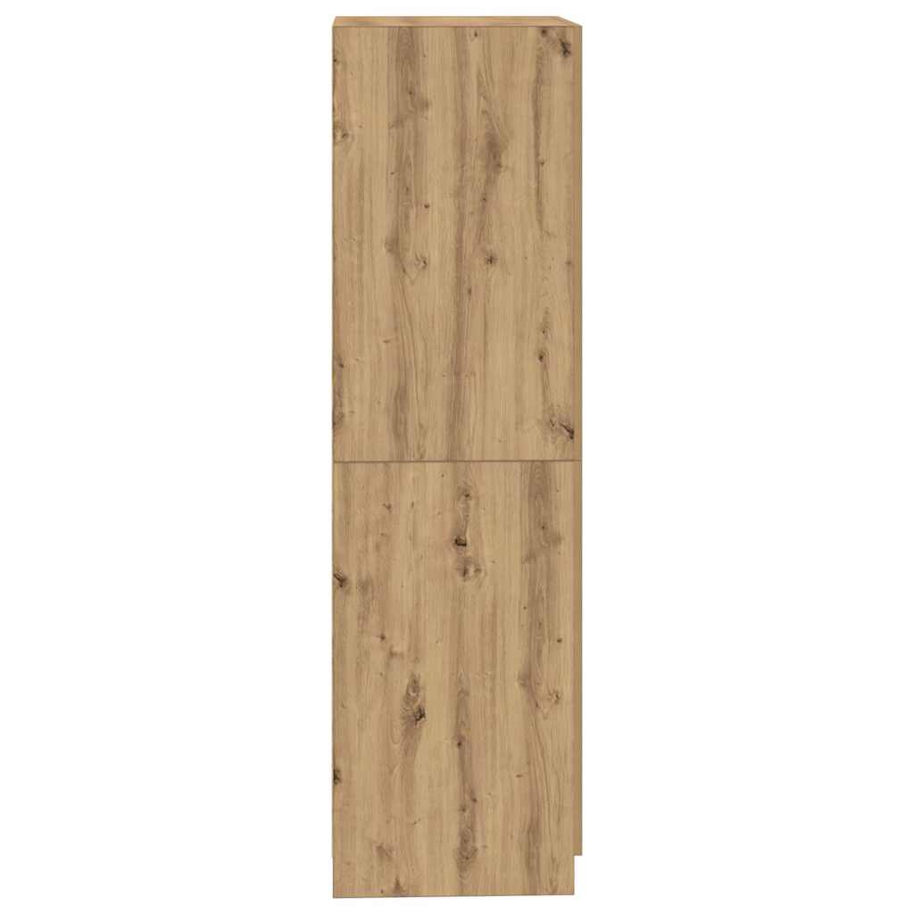 Šatní Skříň Dub Artisan 80 X 52 X 180 Cm Kompozitní Dřevo
