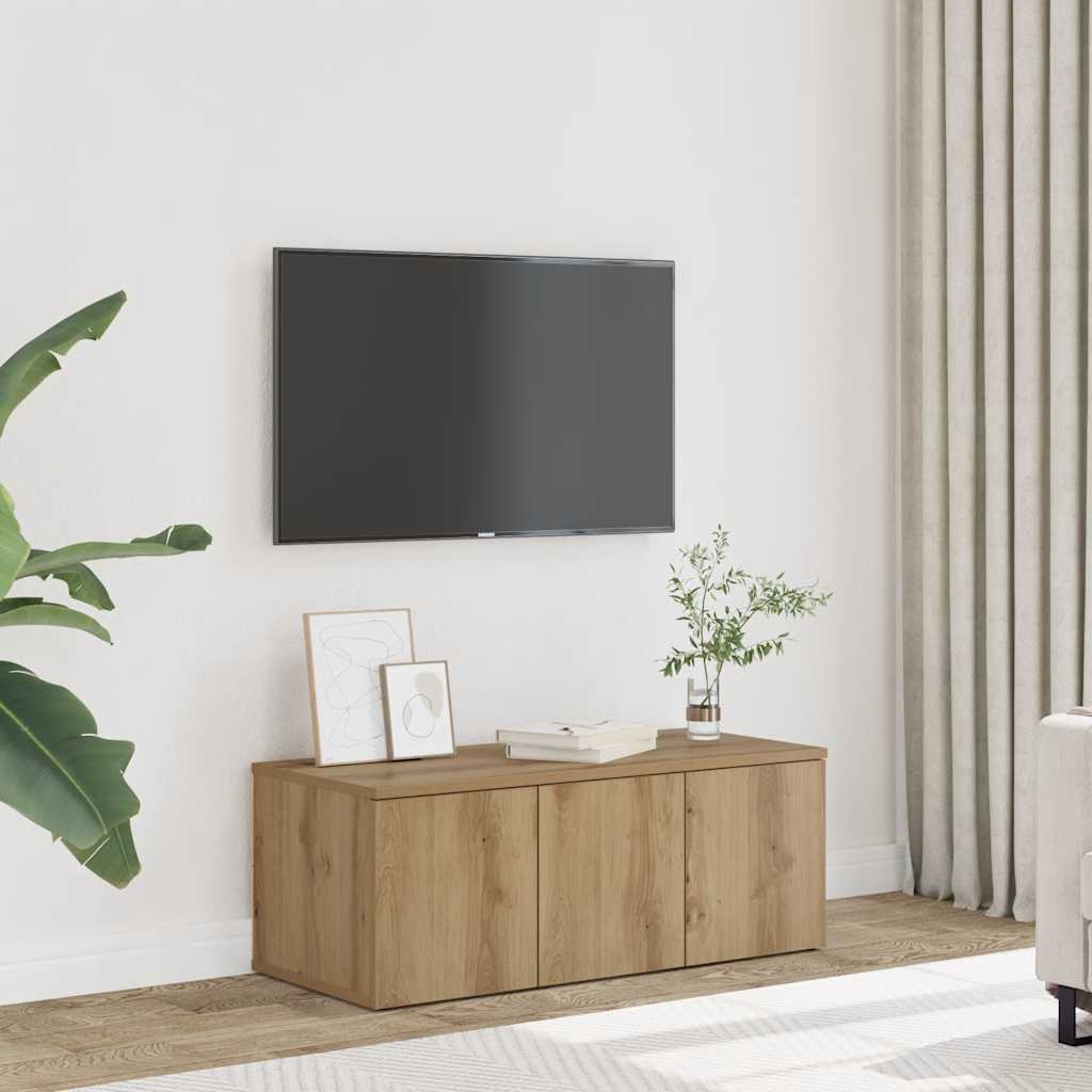 Tv Stolek Betonově Šedý 80 X 34 X 30 Cm Kompozitní Dřevo