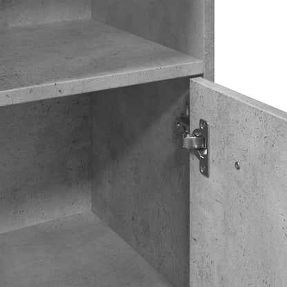 Koupelnová Skříňka Betonově Šedá 30 X 30 X 95 Cm Dřevotříska