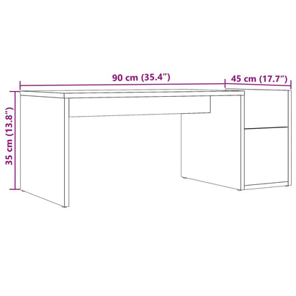Konferenční Stolek Old Wood 90 X 45 X 35 Cm Kompozitní Dřevo