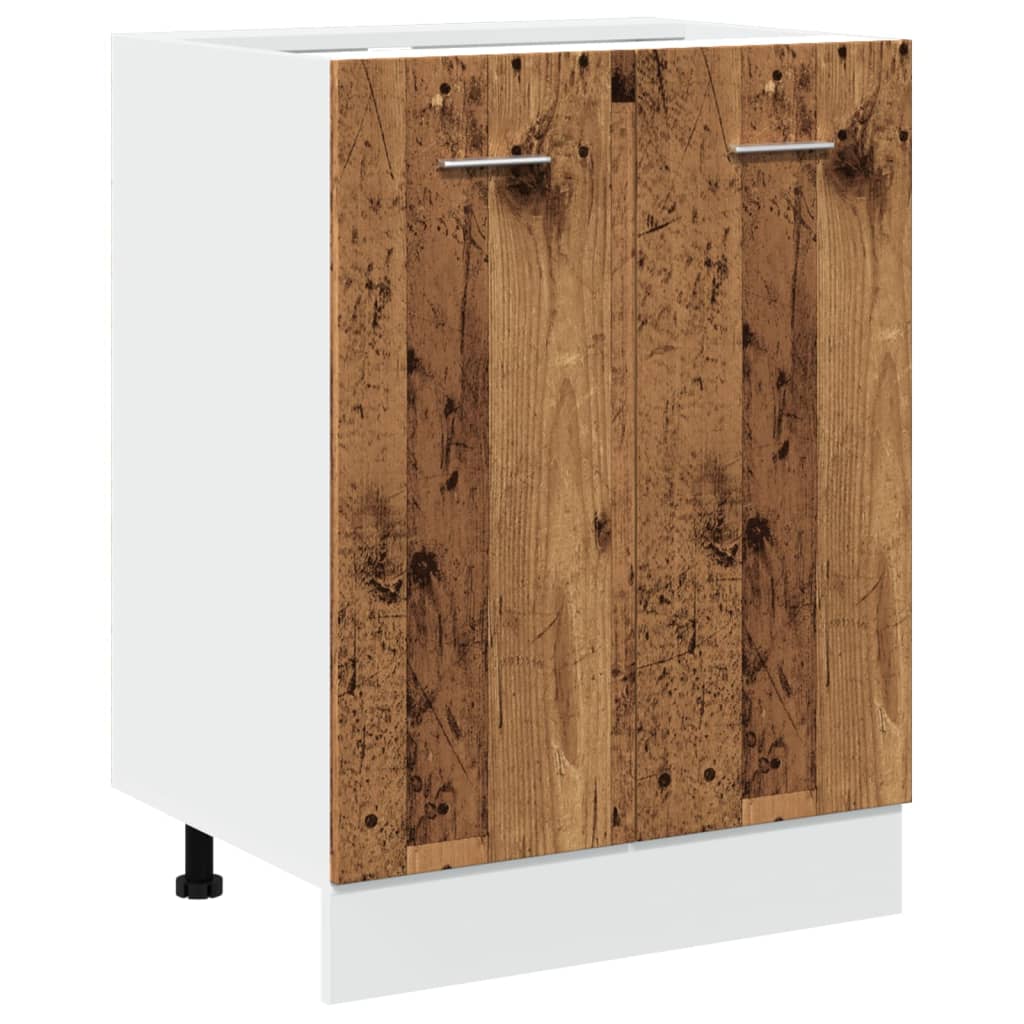 Spodní Skříňka Old Wood 60 X 46 X 81,5 Cm Kompozitní Dřevo Staré Dřevo