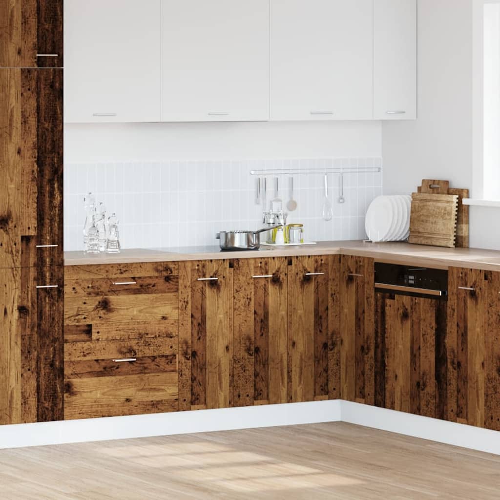 Spodní Skříňka Old Wood 60 X 46 X 81,5 Cm Kompozitní Dřevo Staré Dřevo