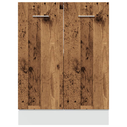 Spodní Skříňka Old Wood 60 X 46 X 81,5 Cm Kompozitní Dřevo Staré Dřevo