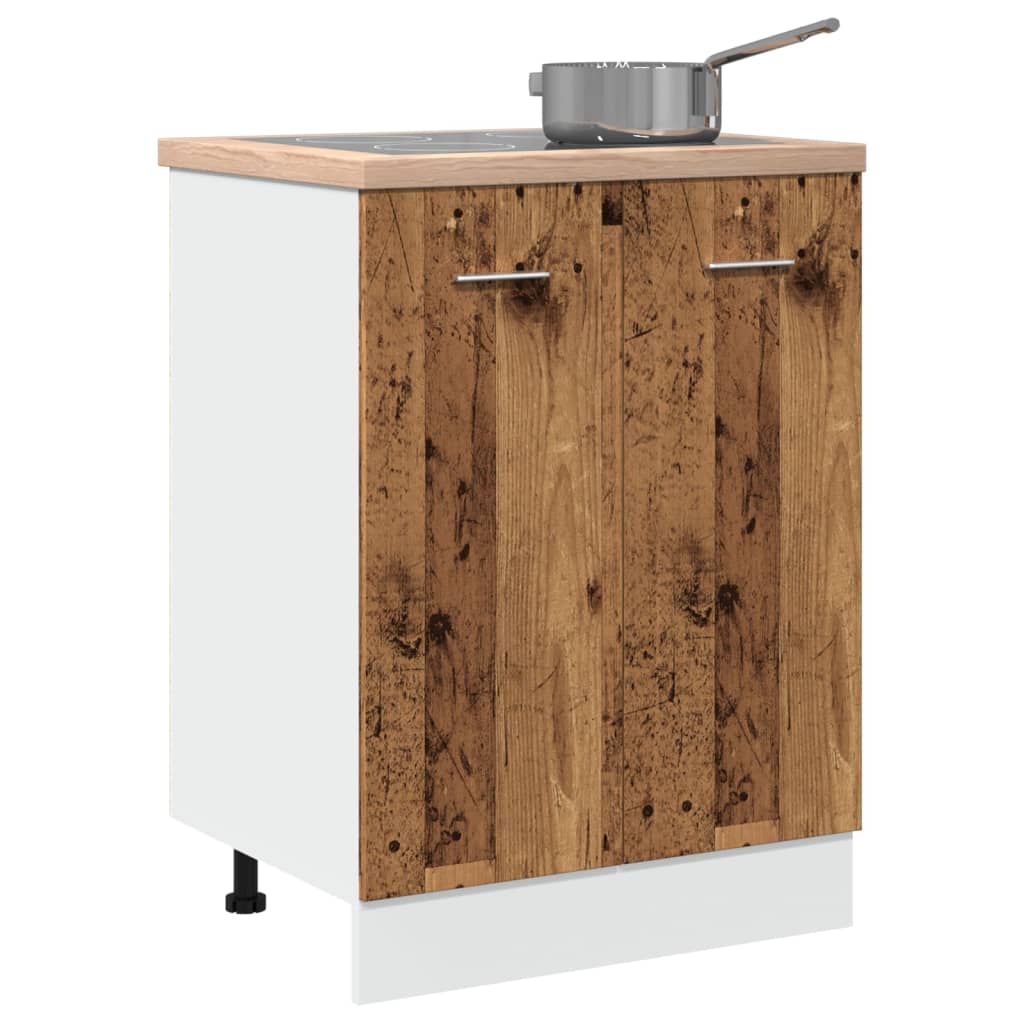 Spodní Skříňka Old Wood 60 X 46 X 81,5 Cm Kompozitní Dřevo Staré Dřevo