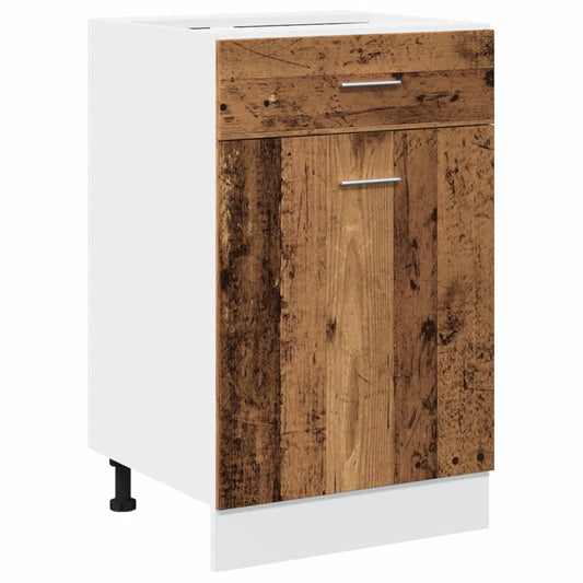 Spodní Skříňka Se Zásuvkou Old Wood 50 X 46 X 81,5 Cm Kompozit Staré Dřevo