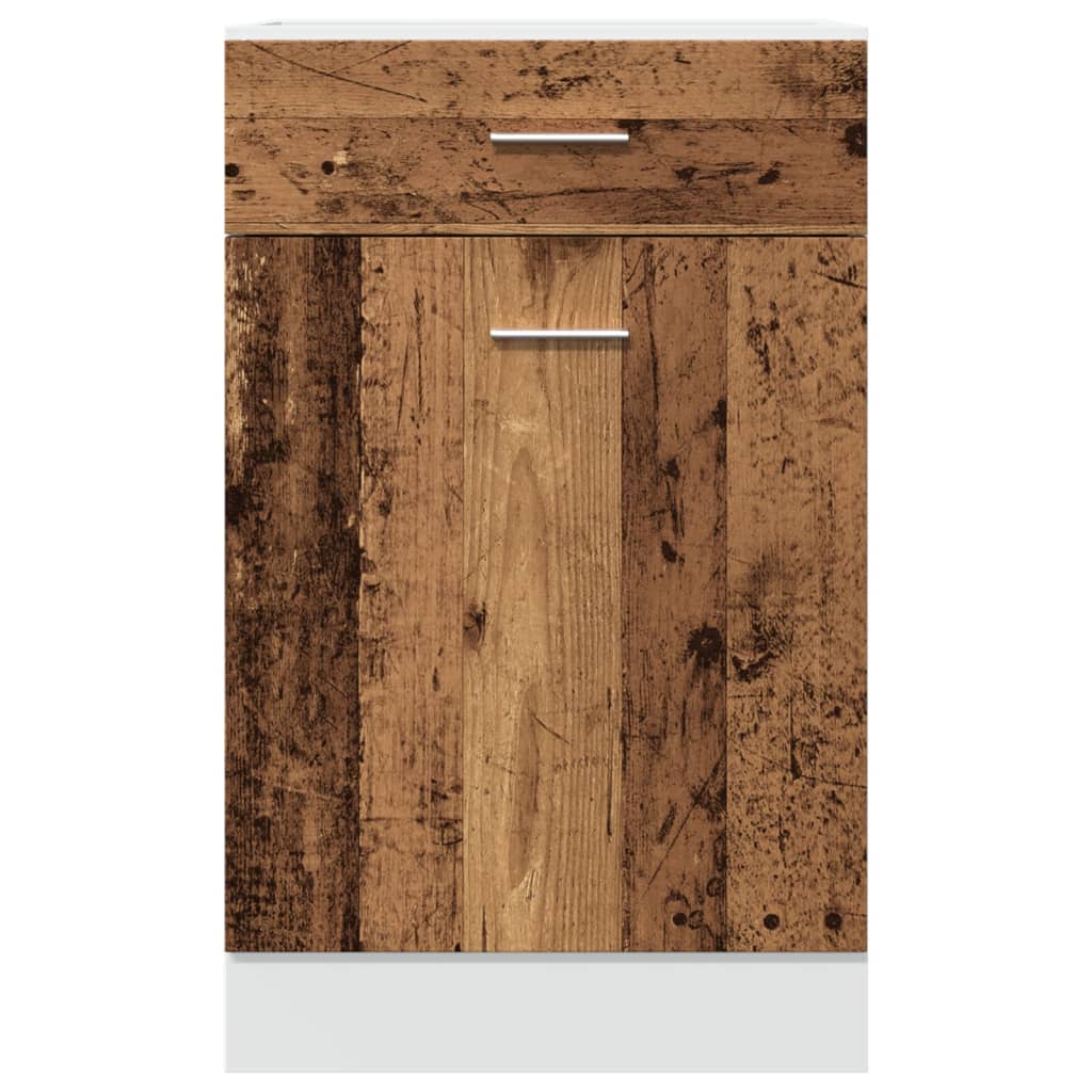 Spodní Skříňka Se Zásuvkou Old Wood 50 X 46 X 81,5 Cm Kompozit Staré Dřevo