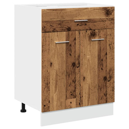 Spodní Skříňka Se Zásuvkami Old Wood 60 X 46 X 81,5 Cm Kompozit Staré Dřevo