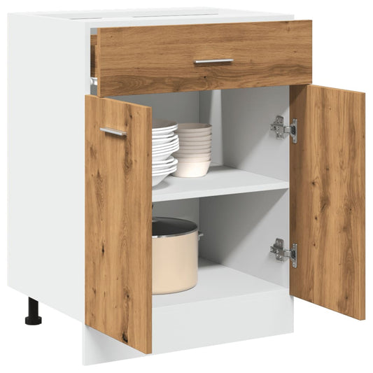 Spodní Skříňka Se Zásuvkami 60X46X81,5 Cm Kompozit Dub Artisan