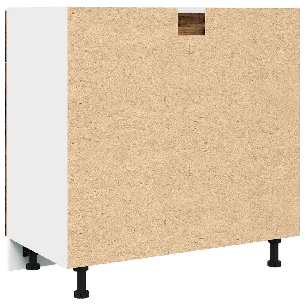 Spodní Skříňka Se Zásuvkou Old Wood 80 X 46 X 81,5 Cm Kompozit Staré Dřevo