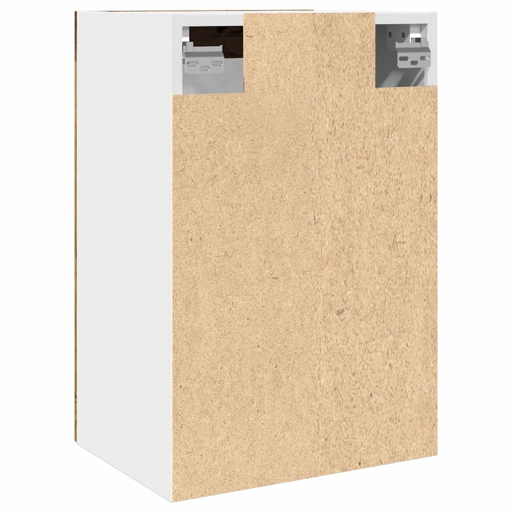 Závěsná Prosklená Skříňka Old Wood 40X31X60 Cm Kompozitní Dřevo Staré Dřevo