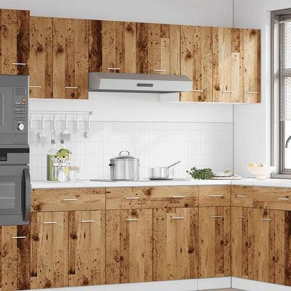 Závěsná Skříňka Old Wood 30 X 31 X 60 Cm Kompozitní Dřevo Staré Dřevo