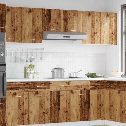 Závěsná Skříňka Old Wood 40X31X60 Cm Kompozitní Dřevo Staré Dřevo