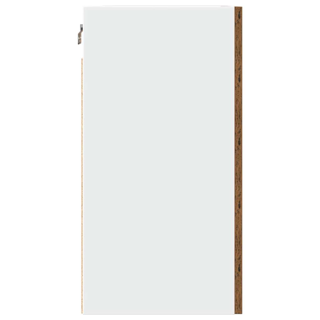 Závěsná Skříňka Old Wood 50 X 31 X 60 Cm Kompozitní Dřevo Staré Dřevo