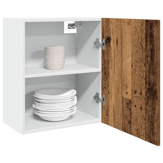 Závěsná Skříňka Old Wood 50 X 31 X 60 Cm Kompozitní Dřevo Staré Dřevo