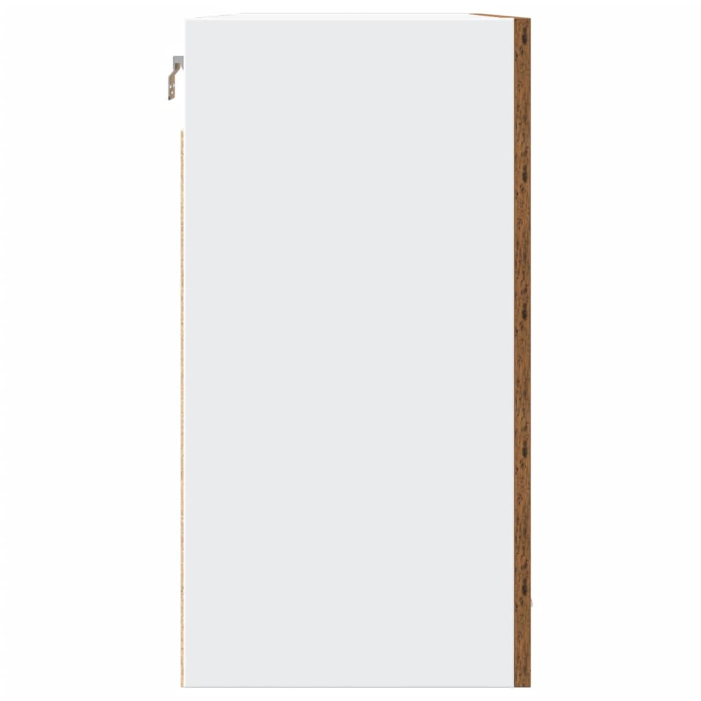 Závěsná Skříňka Old Wood 80 X 31 X 60 Cm Kompozitní Dřevo Staré Dřevo