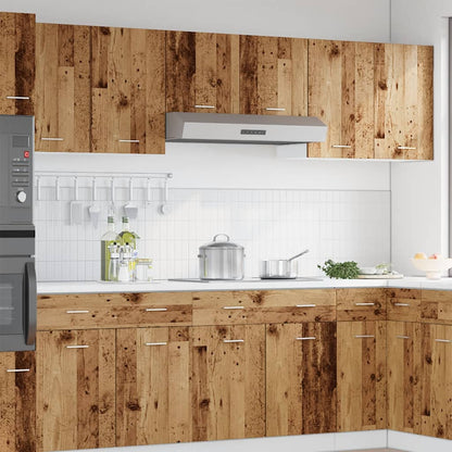 Závěsné Skříňky 2 Ks Old Wood 50 X 31 X 60 Cm Kompozitní Dřevo Staré Dřevo