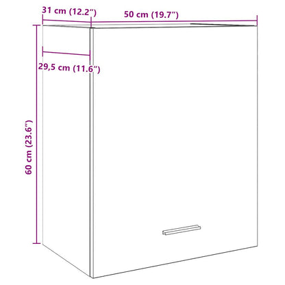 Závěsné Skříňky 2 Ks 50X31X60 Cm Kompozitní Dřevo Dub Artisan