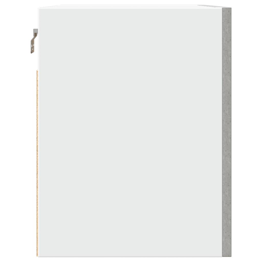 Závěsná Skříňka Betonově Šedá 60 X 31 X 40 Cm Dřevotříska Betonová Šedá