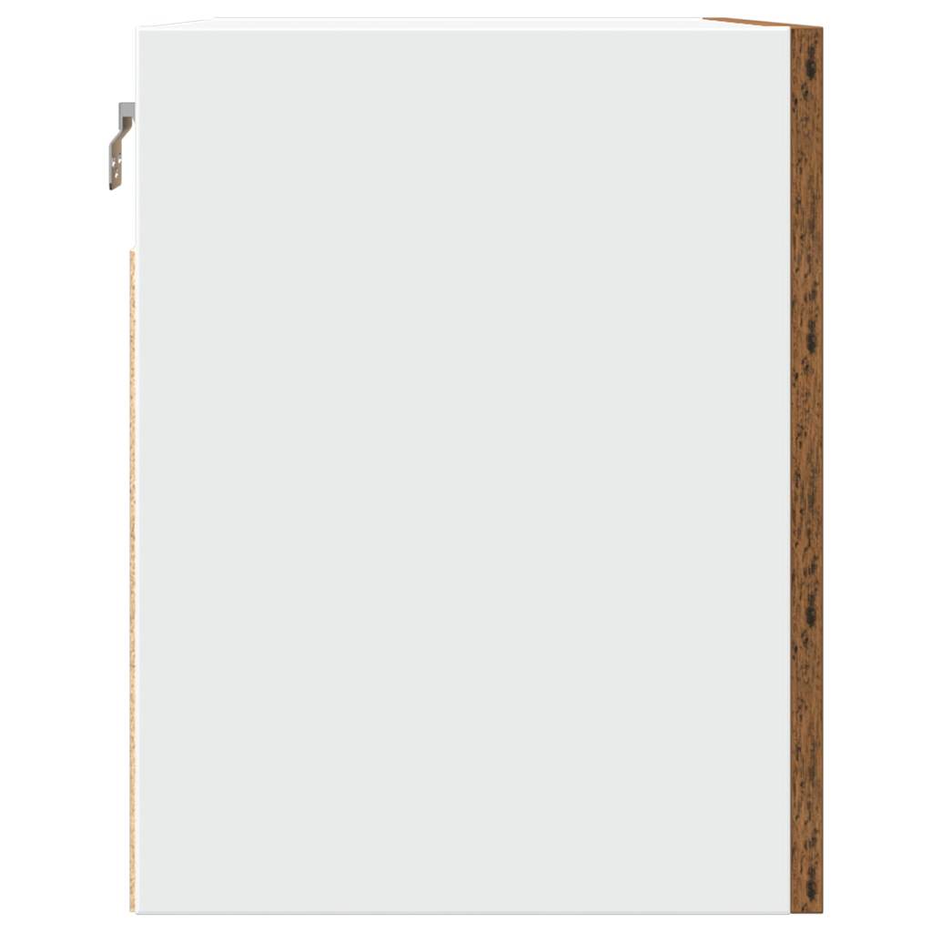 Závěsná Skříňka Old Wood 60 X 31 X 40 Cm Kompozitní Dřevo Staré Dřevo