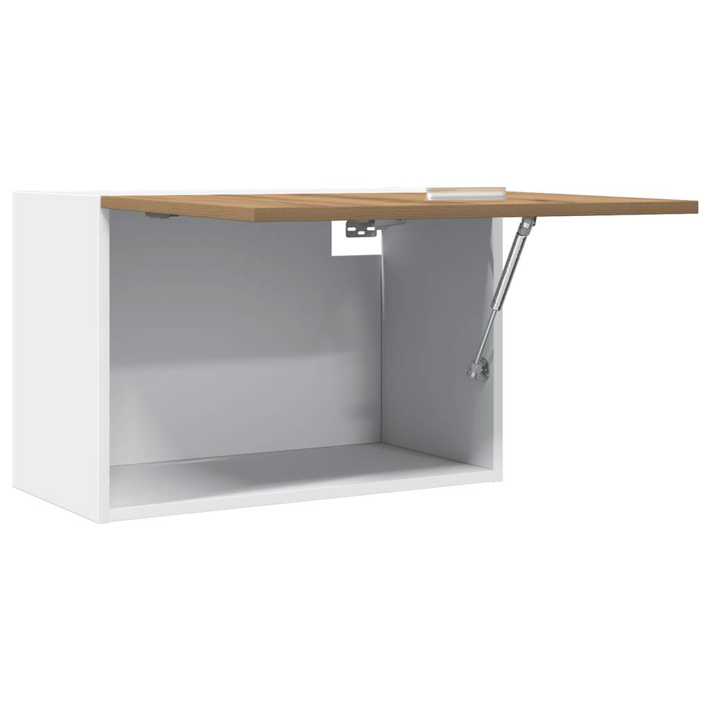 Závěsná Skříňka 60 X 31 X 40 Cm Kompozitní Dřevo Dub Artisan