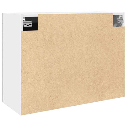 Horní Prosklená Skříňka Betonově Šedá 80 X 31 X 60 Cm Betonová Šedá