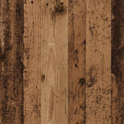 Horní Prosklená Skříňka Old Wood 80X31X60 Cm Kompozitní Dřevo Staré Dřevo
