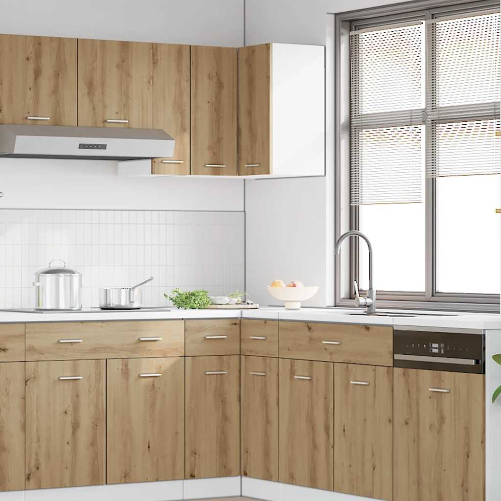 Horní Rohová Skříňka 57X57X60 Cm Kompozitní Dřevo Dub Artisan