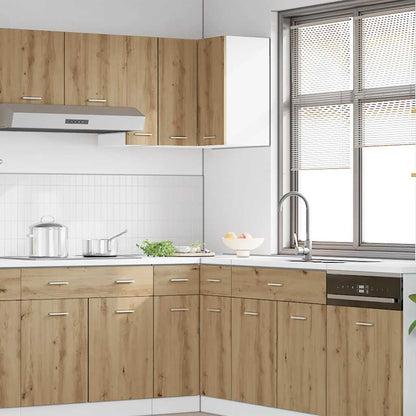 Horní Rohová Skříňka 57X57X60 Cm Kompozitní Dřevo Dub Artisan