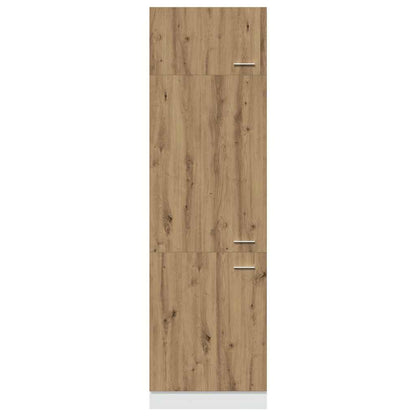 Skříň Pro Vestavnou Lednici 60X57X207 Cm Kompozit Dub Artisan