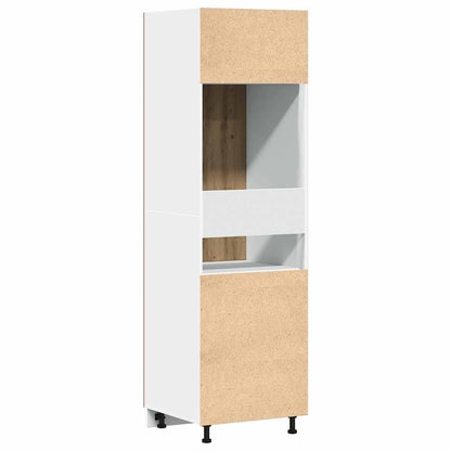 Skříň Pro Vestavnou Lednici 60X57X207 Cm Kompozit Dub Artisan