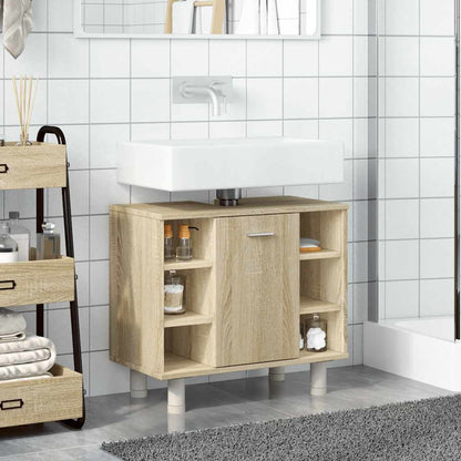 Koupelnová Skříňka Dub Sonoma 60 X 32 X 53,5 Cm Dřevotříska Dub Sonoma