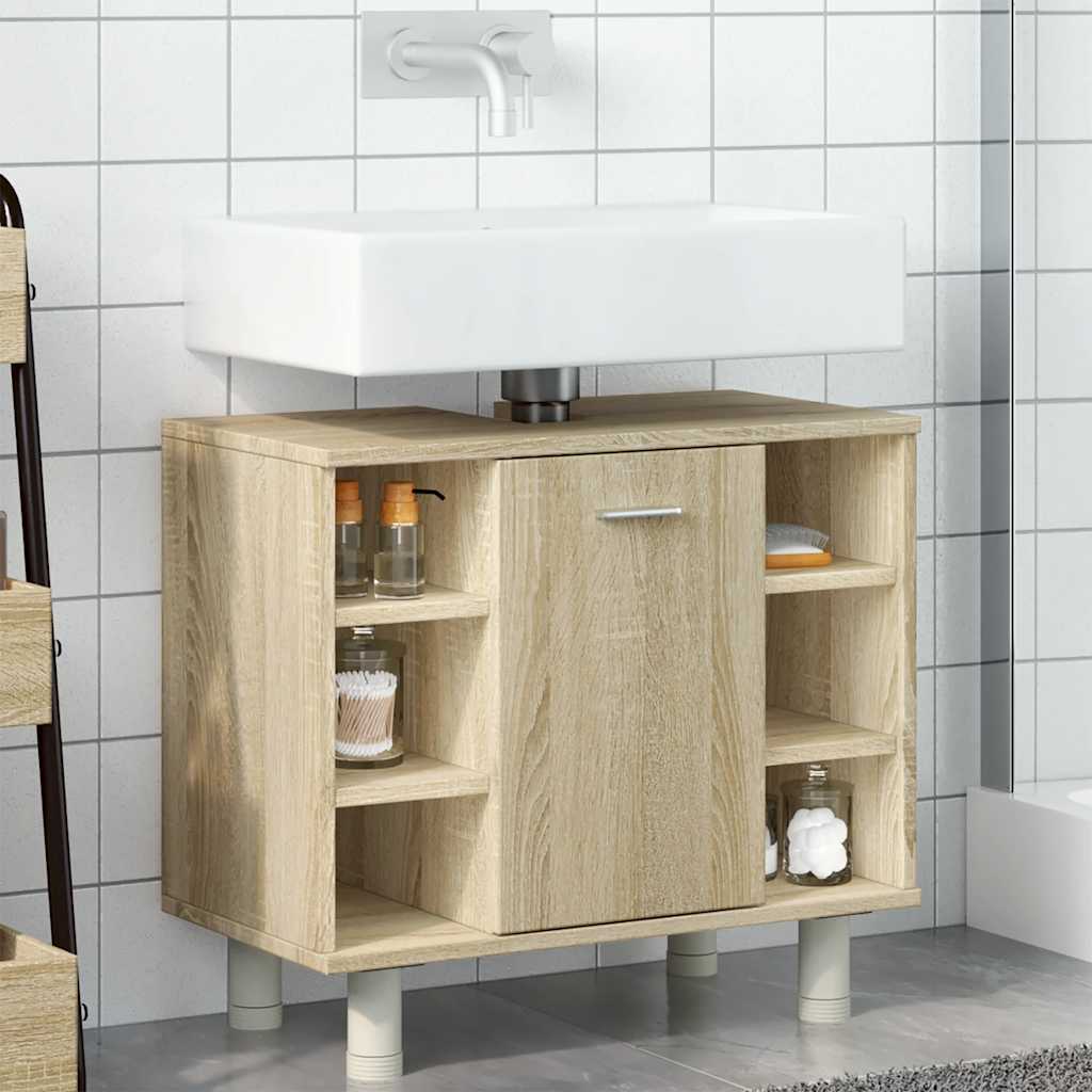 Koupelnová Skříňka Dub Sonoma 60 X 32 X 53,5 Cm Dřevotříska Dub Sonoma