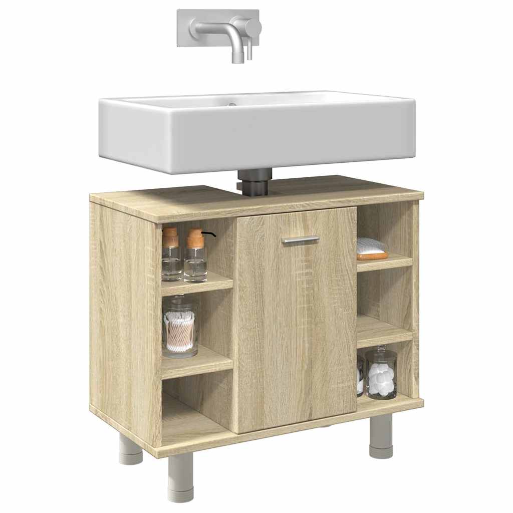 Koupelnová Skříňka Dub Sonoma 60 X 32 X 53,5 Cm Dřevotříska Dub Sonoma