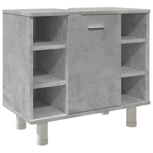 Koupelnová Skříňka Betonově Šedá 60 X 32 X 53,5 Cm Dřevotříska