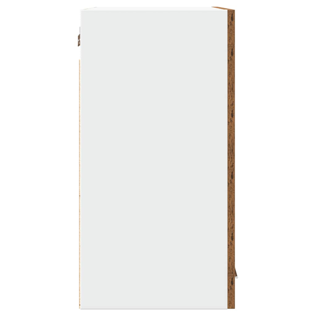 Kuchyňská Nástěnná Skříňka Prosklená Dvířka Old Wood 60X31X60Cm Staré Dřevo