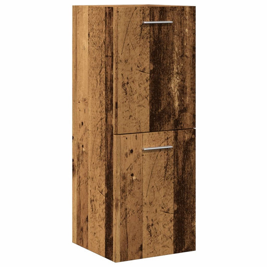 Koupelnová Závěsná Skříňka Old Wood 30 X 30 X 80 Cm Kompozit